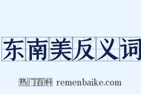 东南美反义词是什么意思的图片